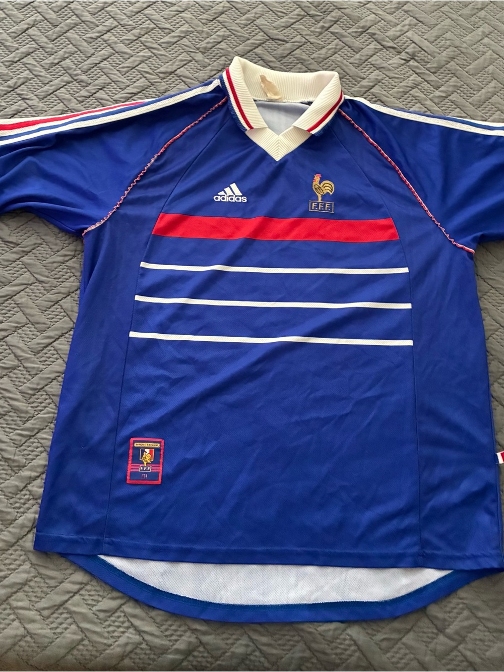Vintage Adidas France 1998 World Cup Home Jersey